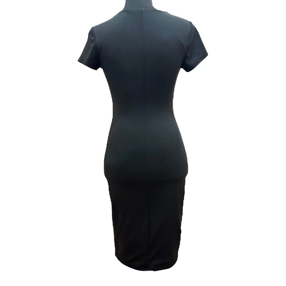 Express Black Bodycontour Short Sleeve Sheath Dress - XXS - Picture 5 of 9